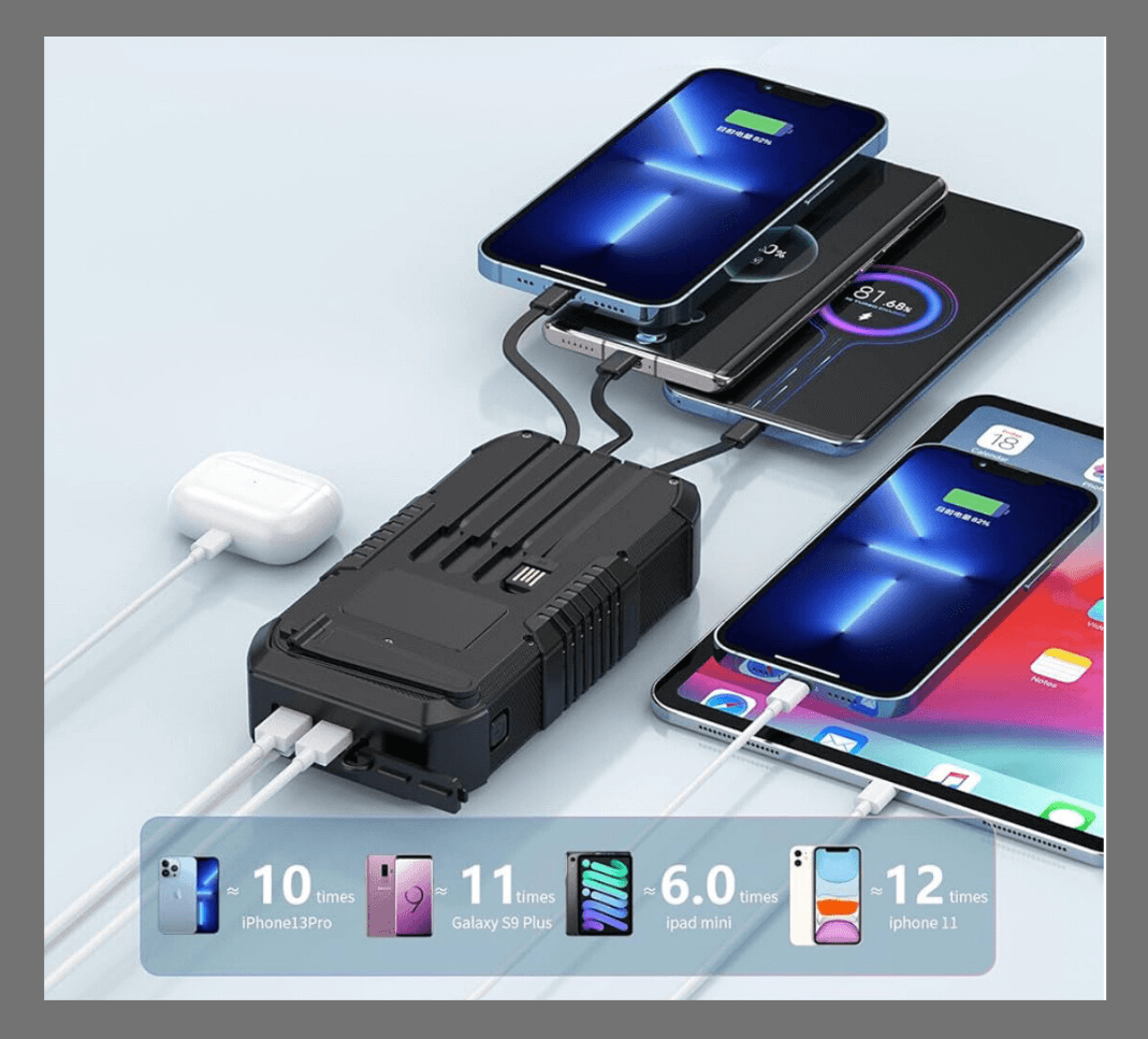 Hand Crank Power Bank 30,000mAh